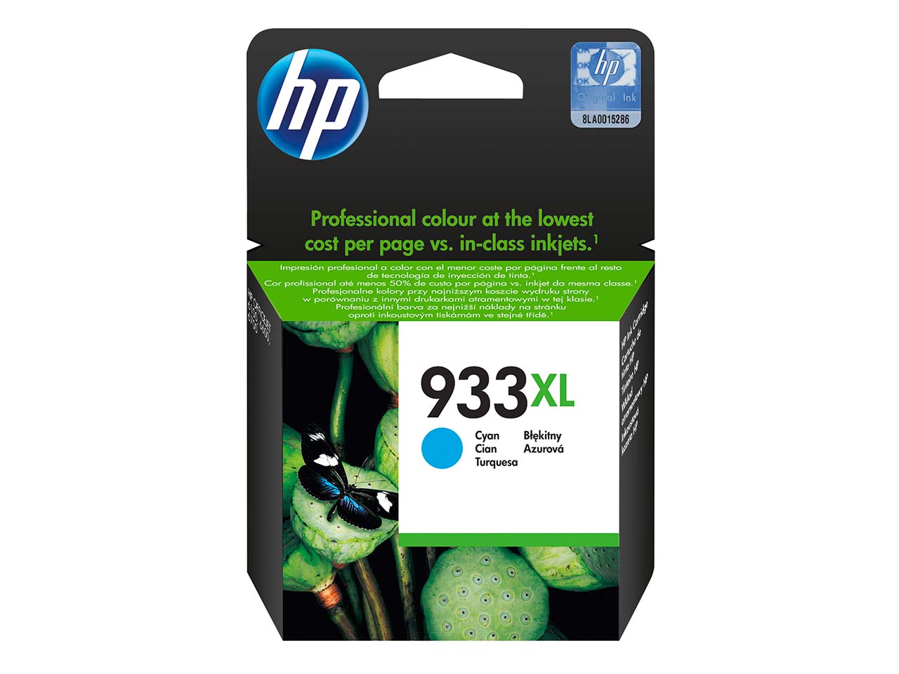 hp Tintenpatrone CN054AE, Nr. 933 XL cyan