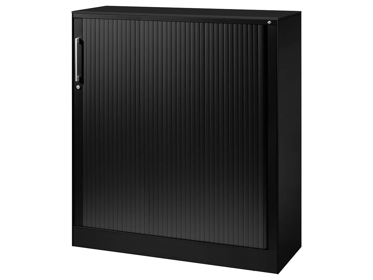 Rollladenschrank "CONTACT", Höhe 131 cm (BxT) 120 x 43,5, schwarz