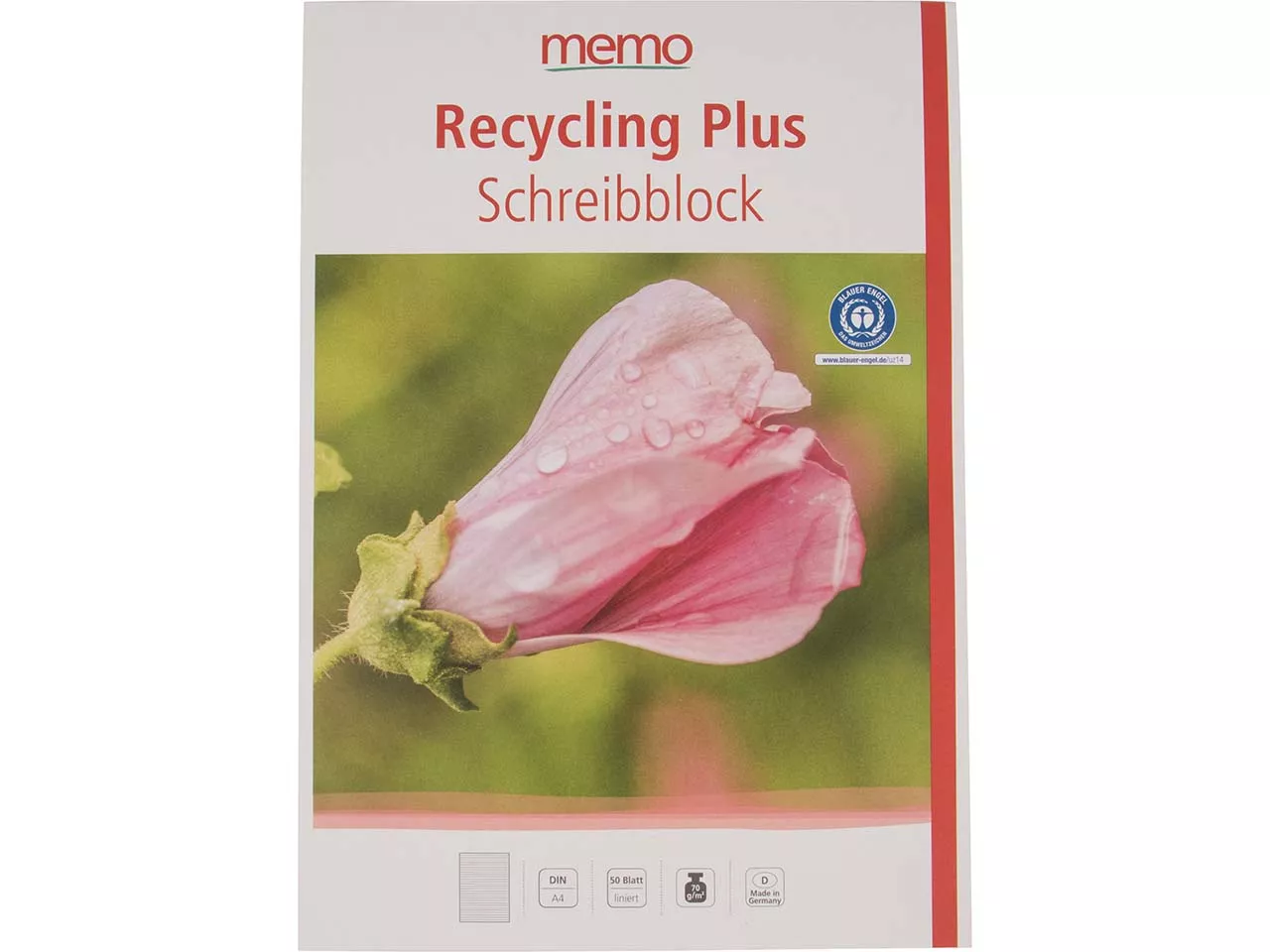 memo Schreibblock A4 lin.50 Bl. RC-plus