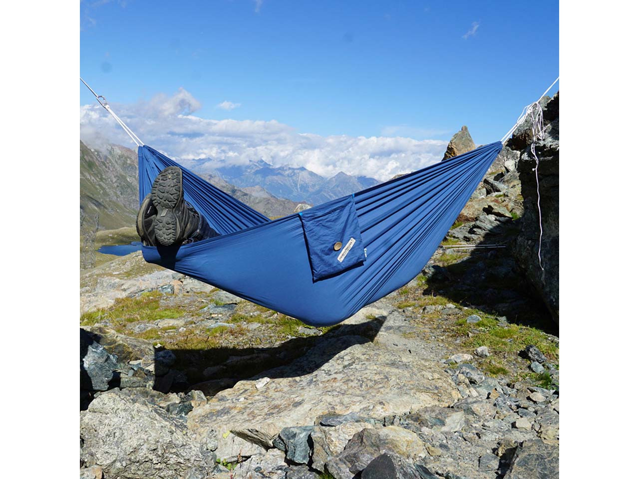 HängemattenGlück Reisehängematte "CAMINO S" delfino