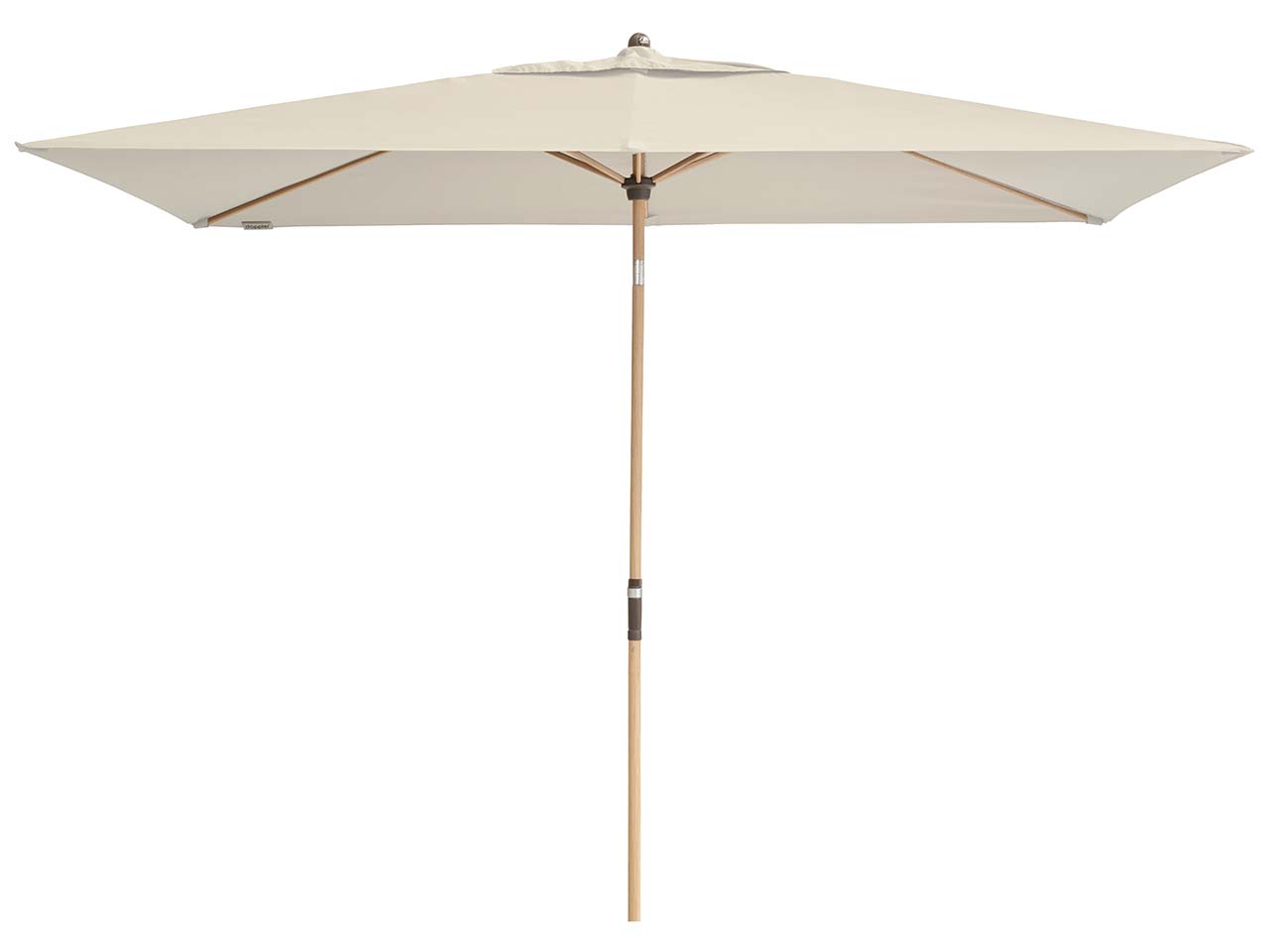 doppler Sonnenschirm "Alu Wood Ultra" 300 x 200 cm, Esche hell, HV, natur