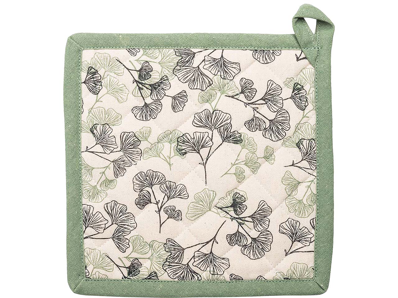 tranquillo Bio-Topflappen "LEAVES" 20 x 20 cm, beige