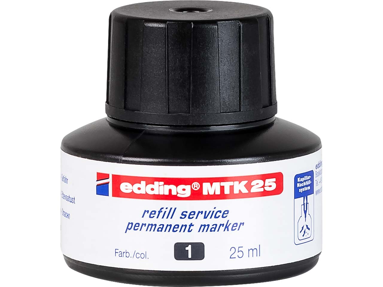 edding Nachfülltinte "MTK 25" für Permanentmarker, schwarz