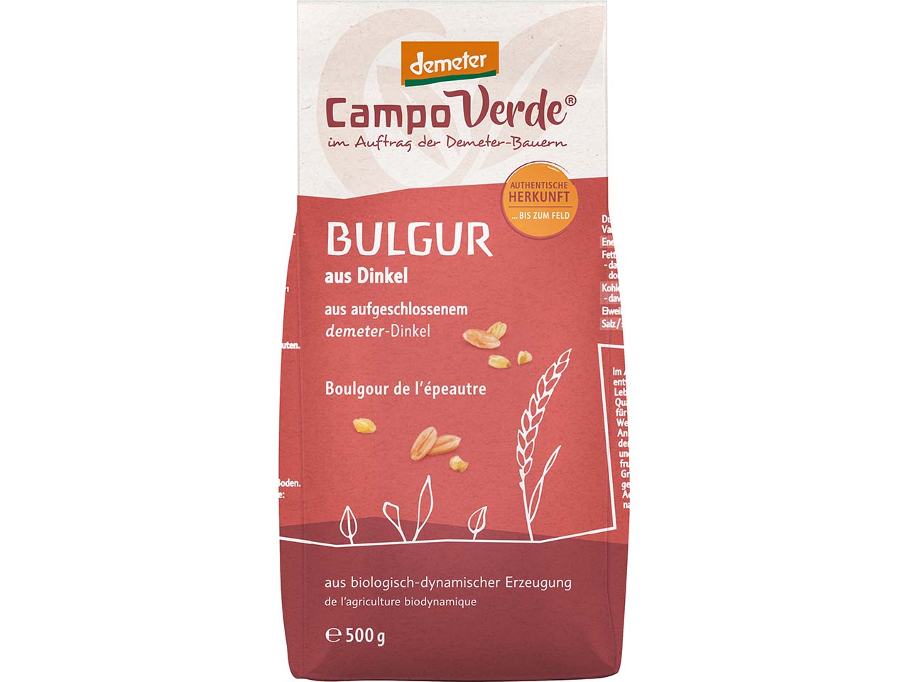 Campo Verde Bio-Bulgur aus Dinkel, 500 g