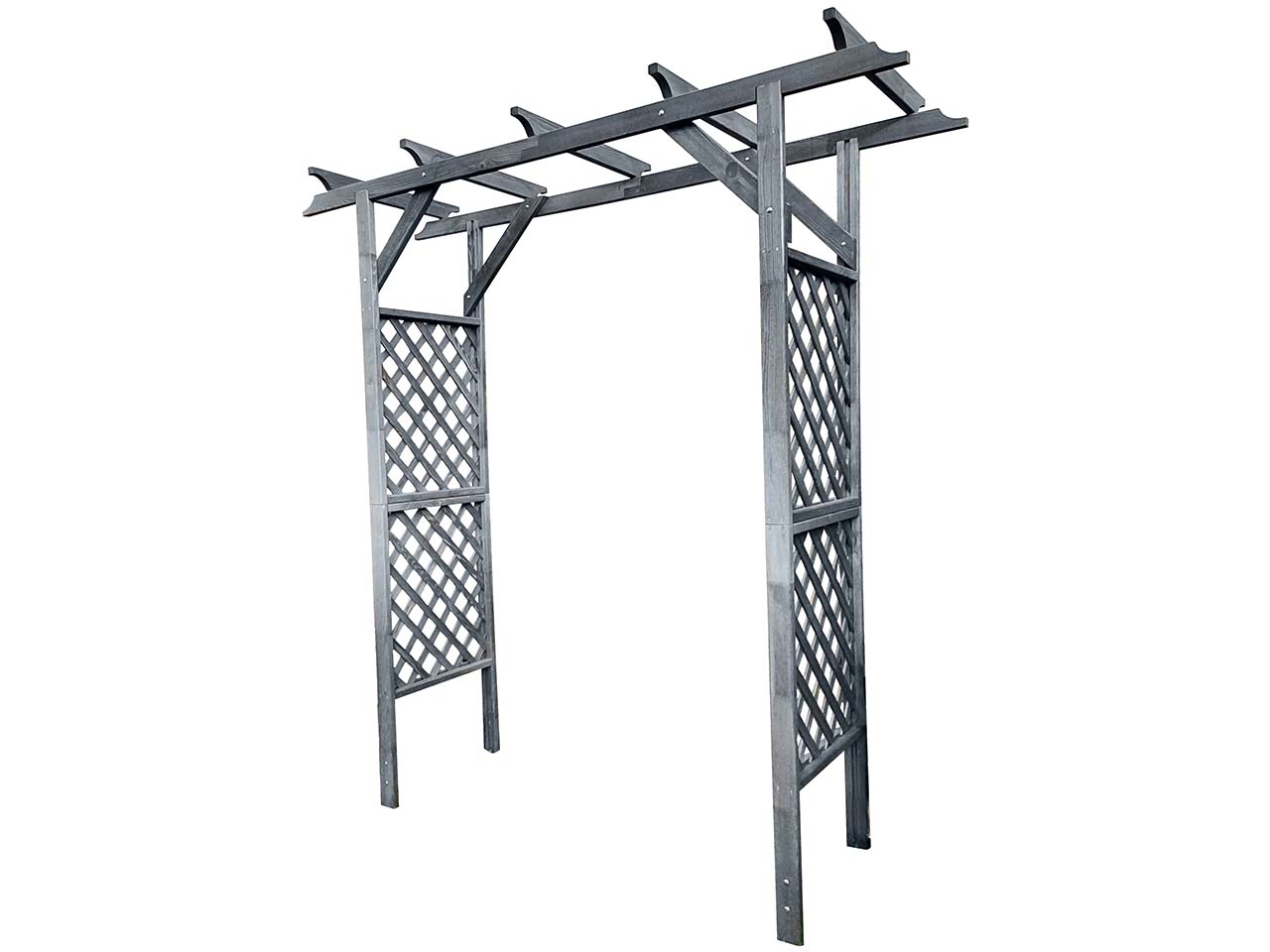 Pergola "Bamberg" ohne Pflanzkästen, grau