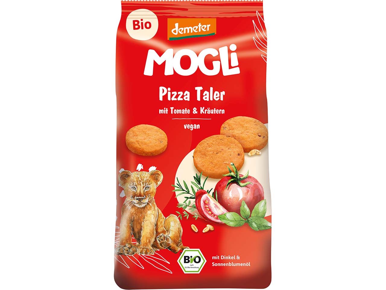 MOGLi Bio-Pizzataler mit Tomate und Kräutern, 125 g