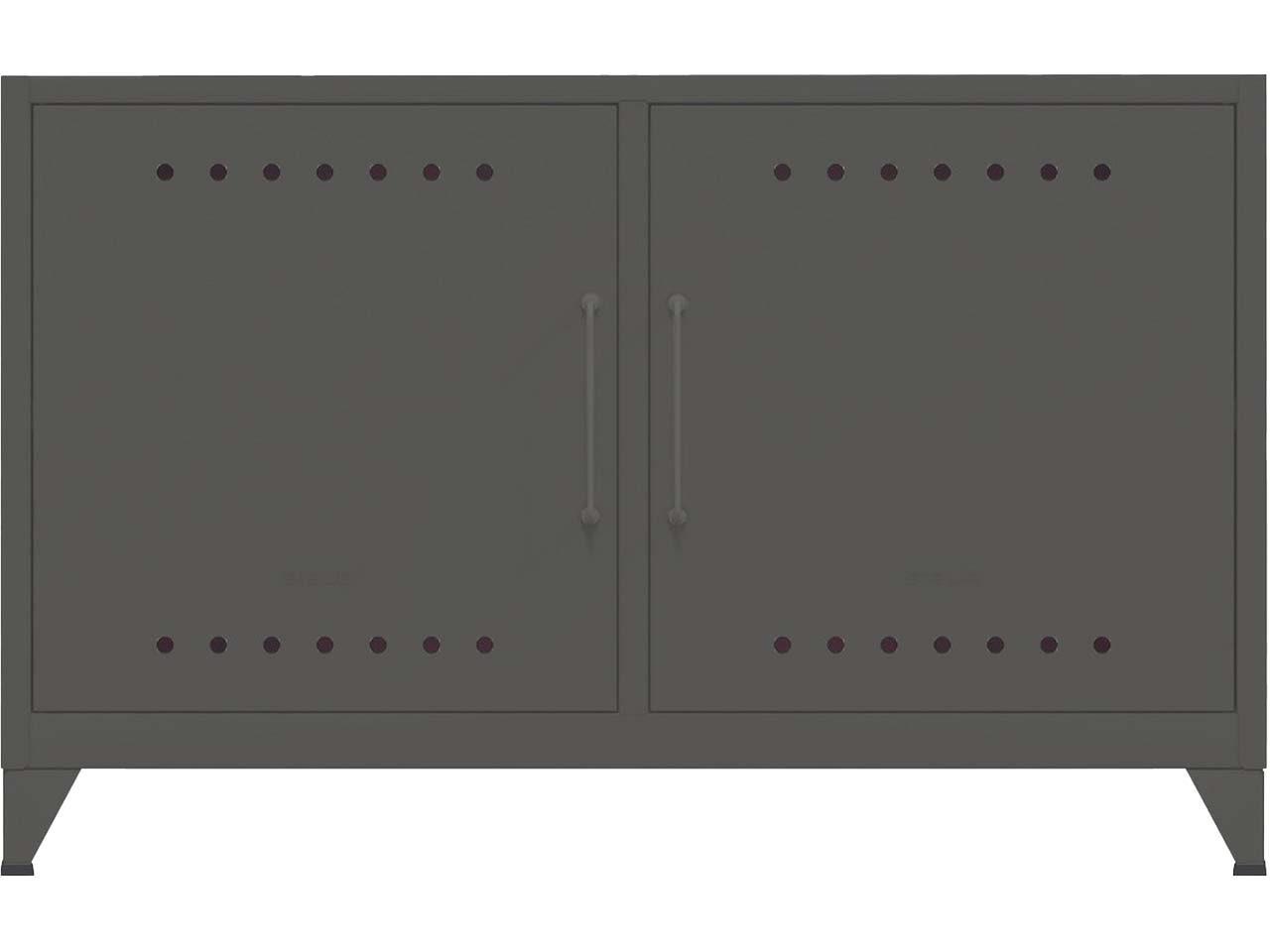 BISLEY Sideboard "Fern" 1 Fachboden, B114xT40xH72,5cm, anthrazitgrau