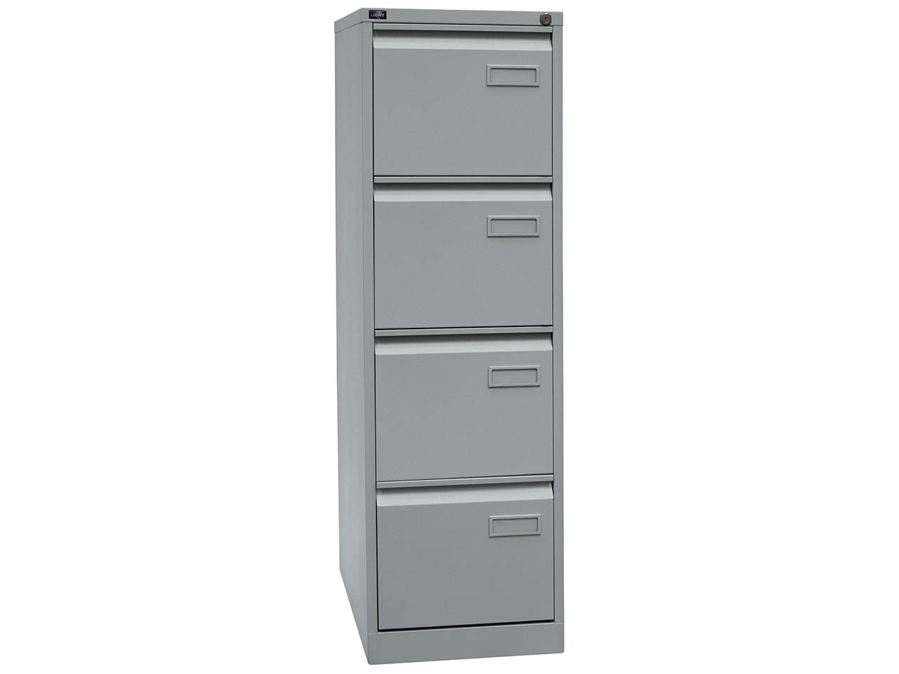 Hängeregistraturschrank 4S 1-bahnig silber