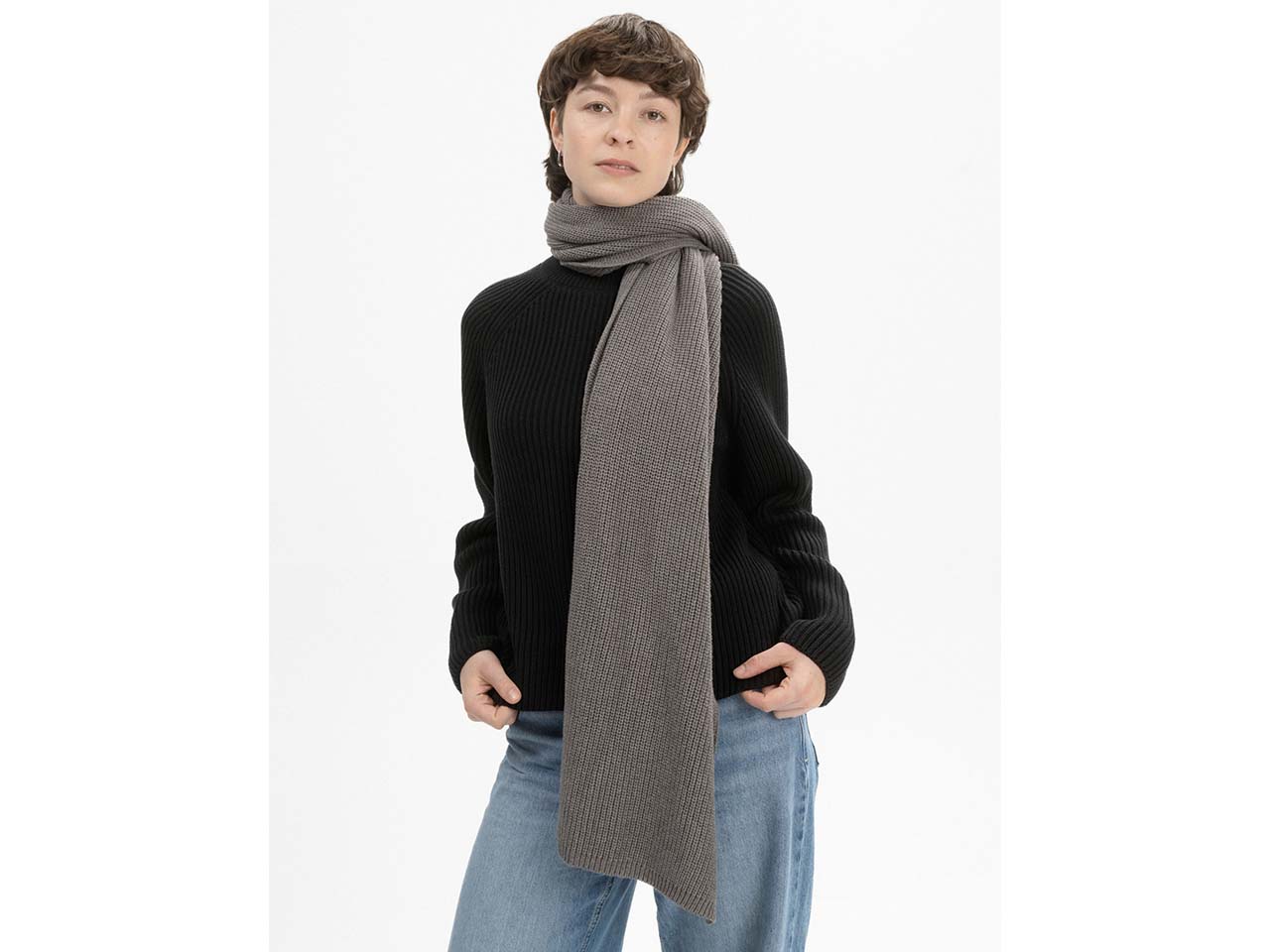 MELA Bio-Strickschal 'NAGNA', bear melange