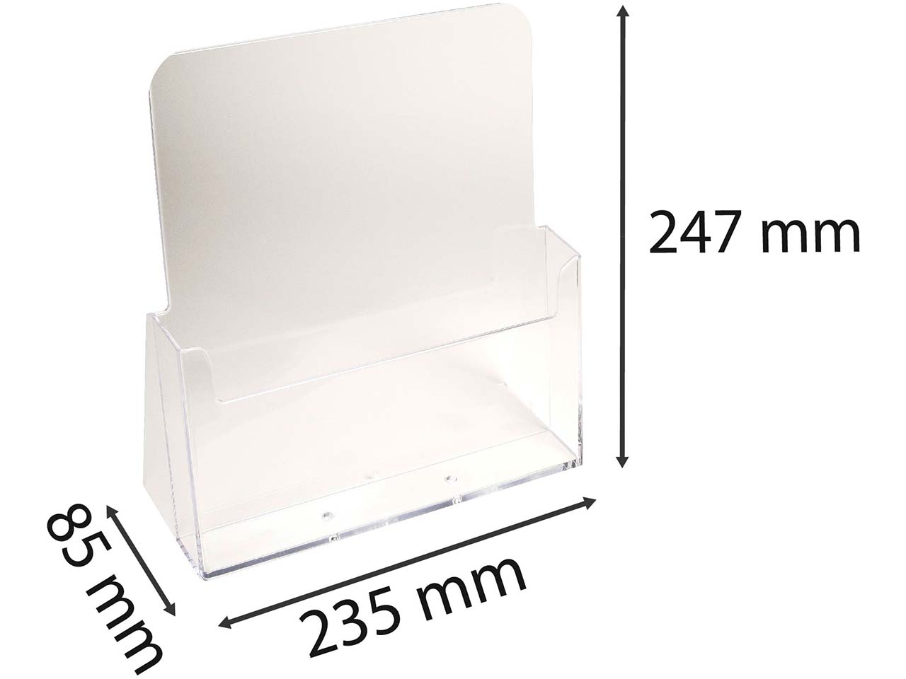 Exacompta Prospekthalter "Exacryl" aus PS, 1 Fach, DIN A4 Exacompta Prospekthalter "Exacryl" aus PS, 1 Fach, DIN A4