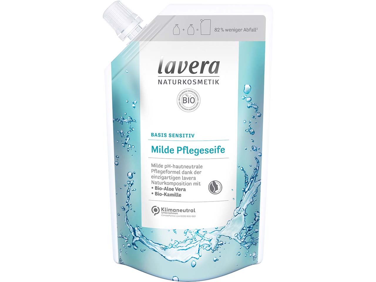 lavera Bio-Pflegeseife-Nachfüllbeutel "basis sensitiv", 500 ml