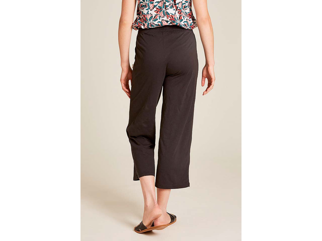 tranquillo Bio-Damen-Hose im Culotte-Stil, black, Gr. S