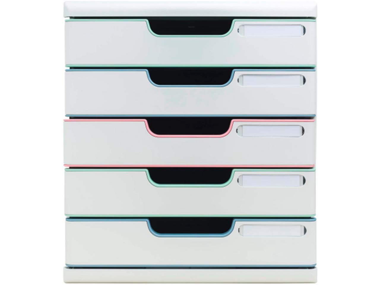 Exacompta Schubladenbox "Modulo AutentiK" DIN A4+, 5 Schubladen fbg sort., Korpus weiß Exacompta Schubladenbox "Modulo AutentiK" DIN A4+, 5 Schubladen fbg sort., Korpus weiß