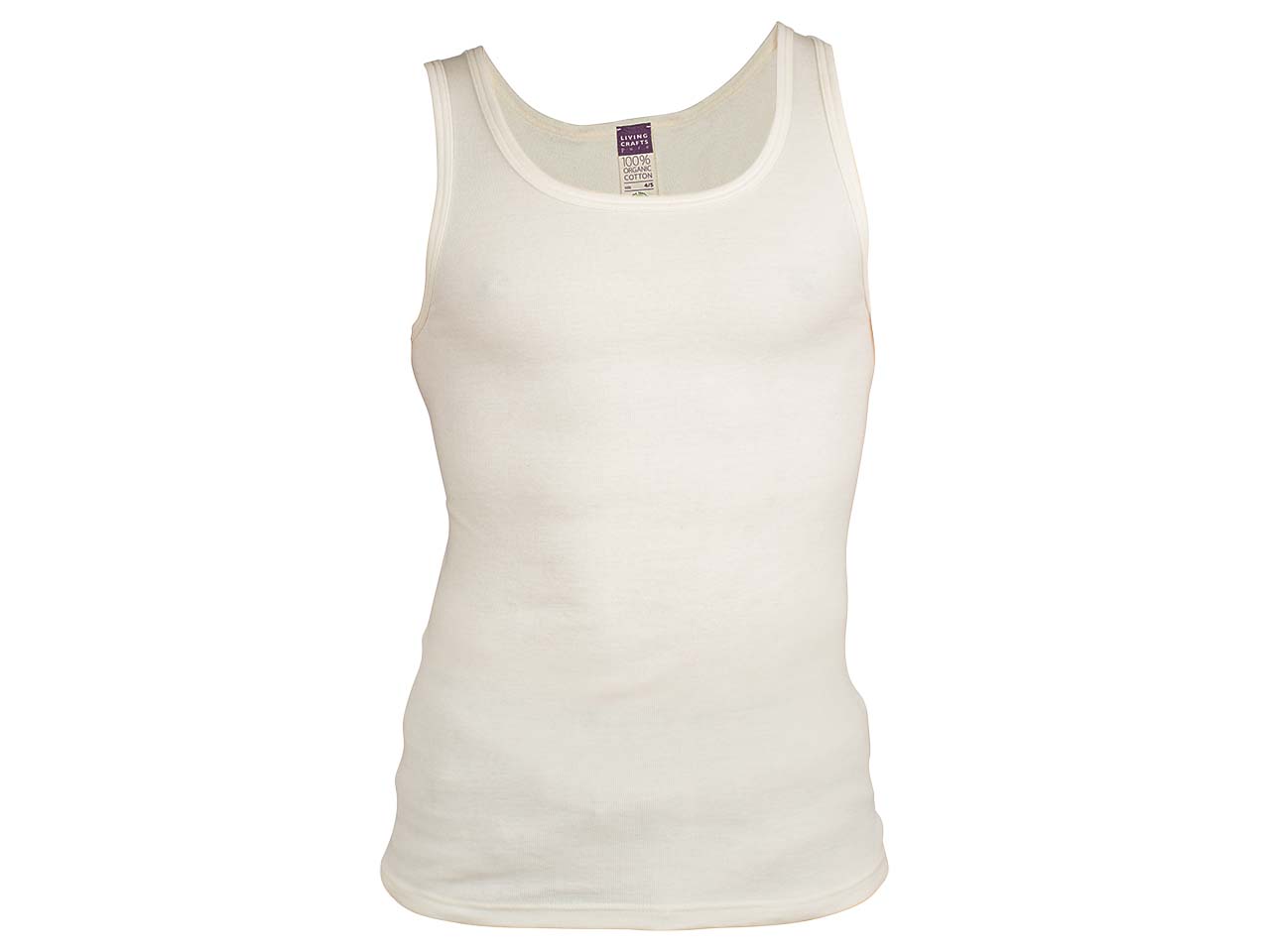 Living Crafts Bio-Herren-Unterhemd "Joseph" natur, Gr. S