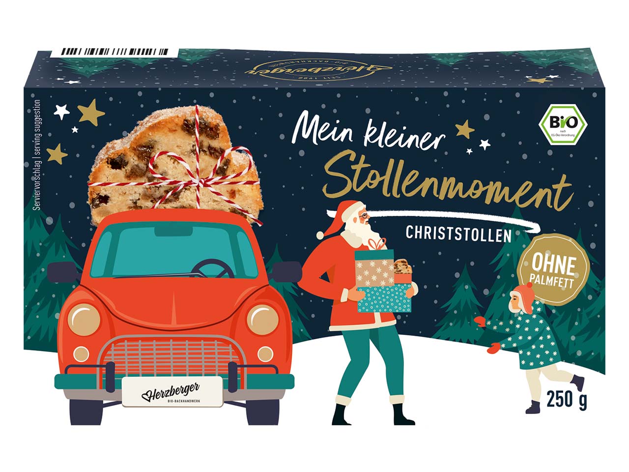 Herzberger Mini Bio-Christstollen, 250 g
