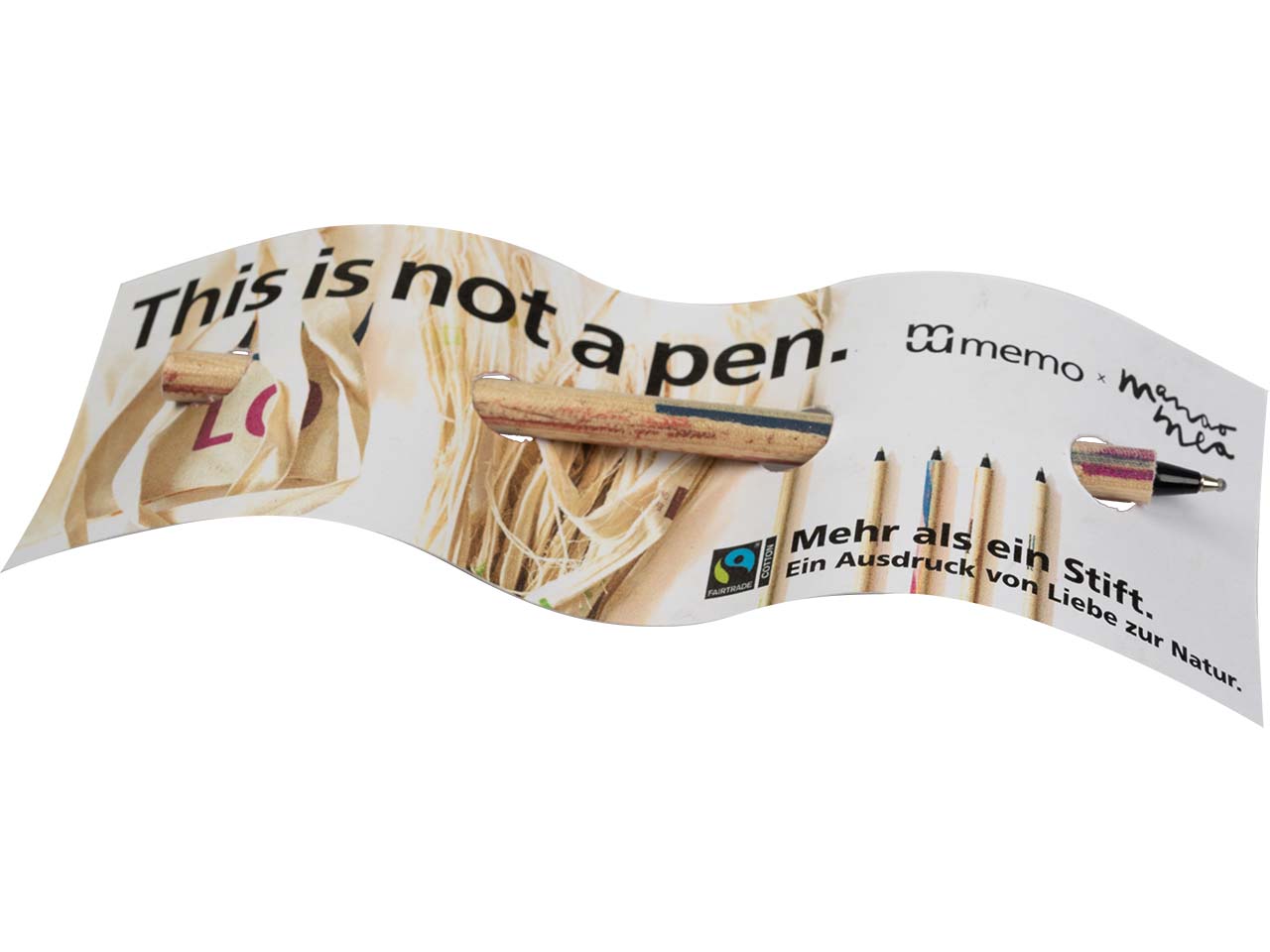 memo x manaomea Kugelschreiber 'Easy Pen' aus Baumwolltaschen