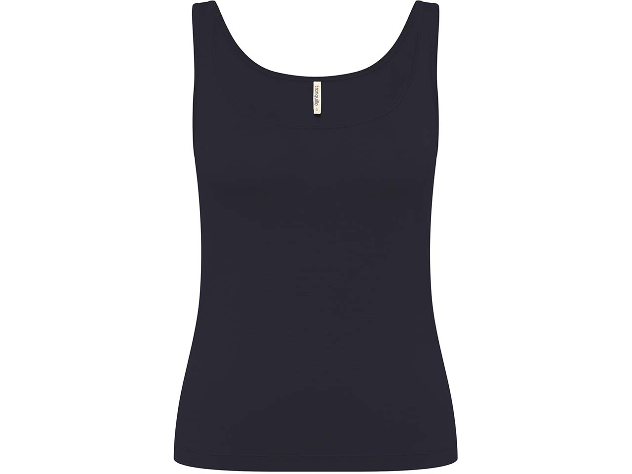 tranquillo Damen-Tanktop mit Rundhalsausschnitt aus Tencel, night, Gr. S