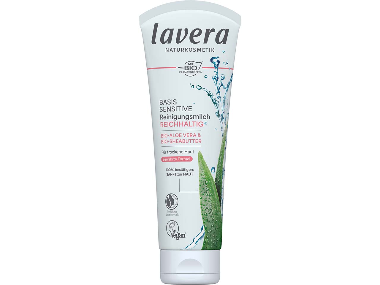 lavera Bio-Reinigungsmilch "basis sensitiv", 125 ml