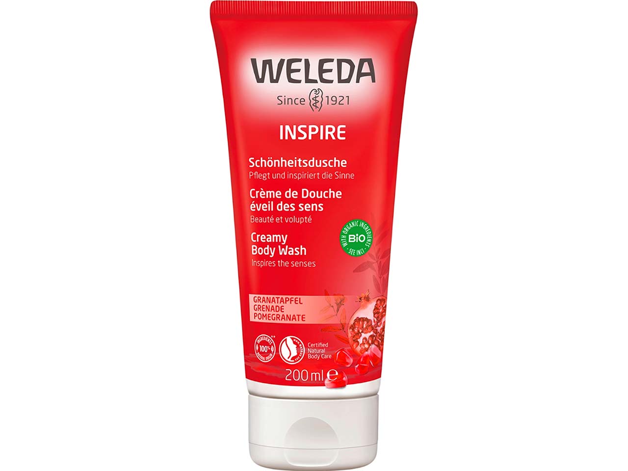 WELEDA Bio-Cremedusche "Schönheitsdusche", Granatapfel, 200 ml