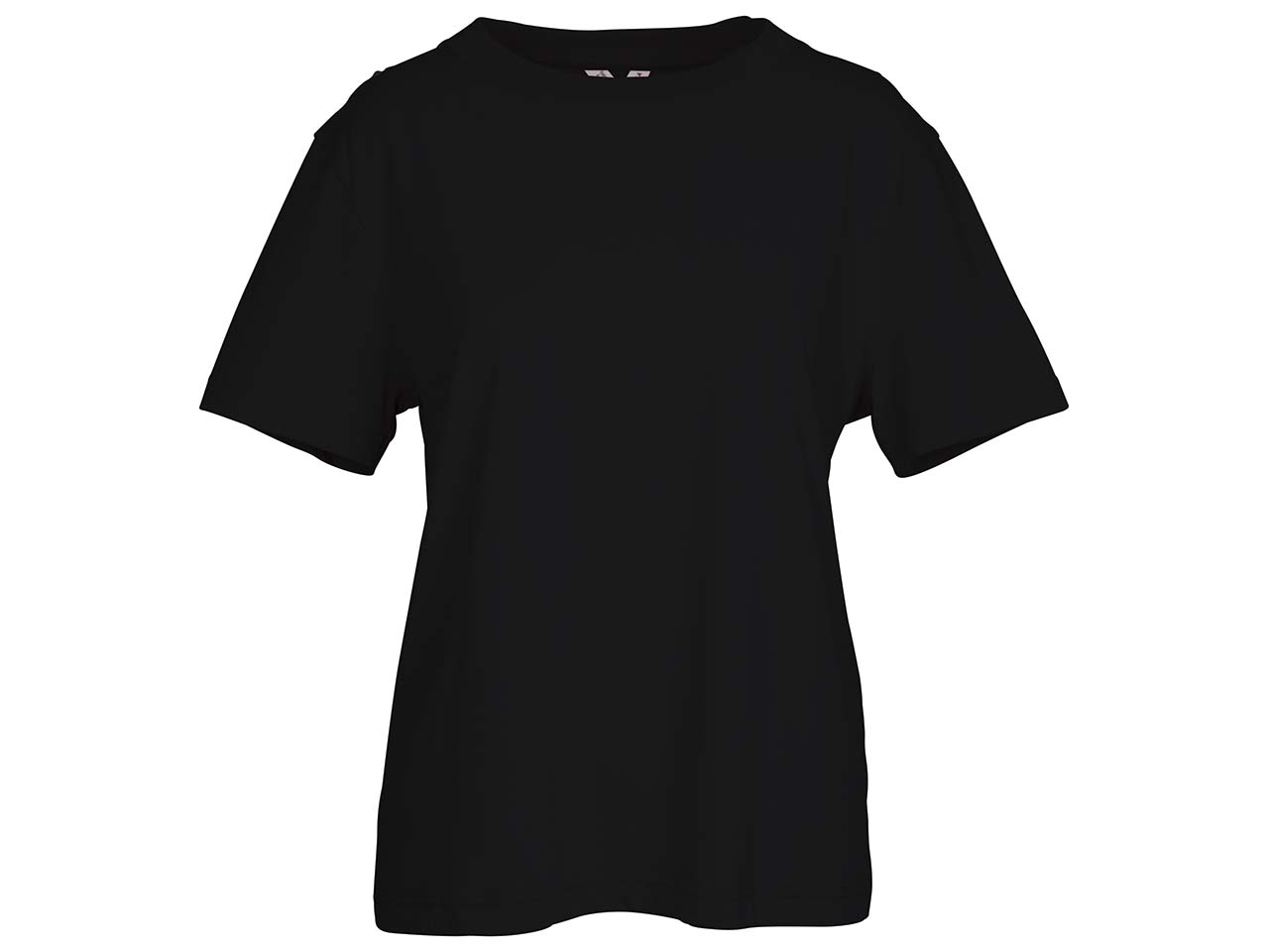 MELA Bio-Damen-T-Shirt "KHIRA" mit Rundhalsausschnitt, schwarz, Gr. S
