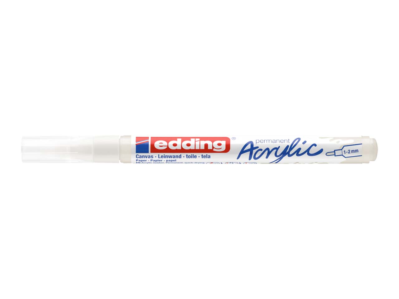 edding Acrylmarker "Acrylic 5300" Rundspitze fein, weiß