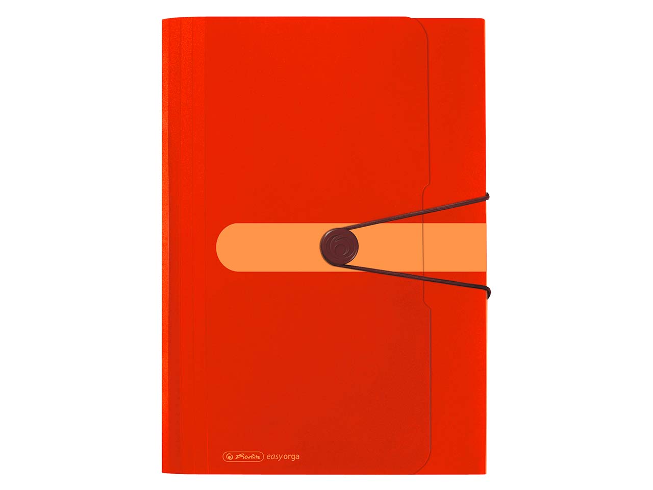 herlitz Fächermappe aus Recycling-PP mit 12 Fächern, DIN A4, orange