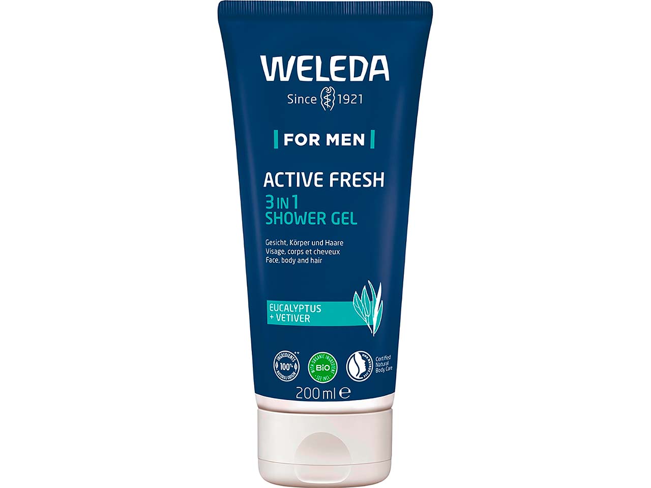 WELEDA Bio-3in1-Duschgel "Aktiv Fresh" For Men, 200 ml