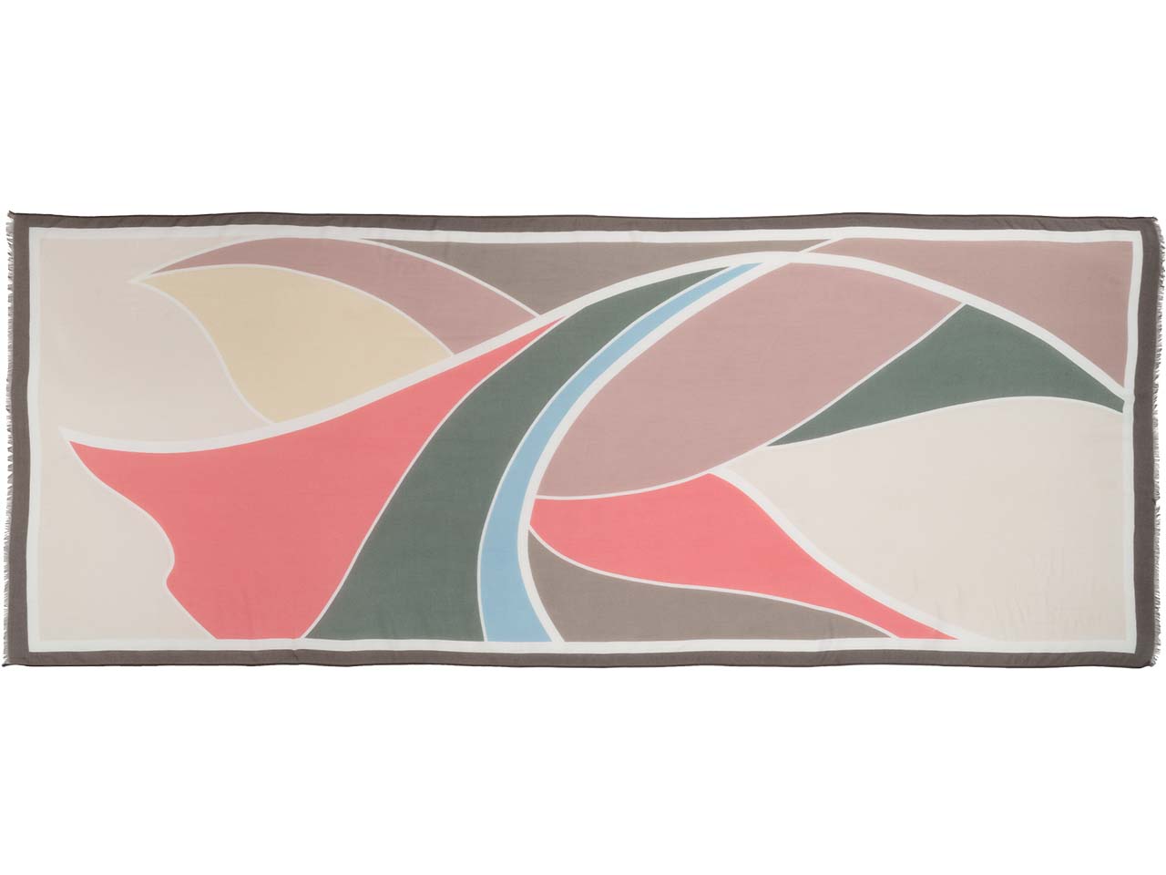 Living Crafts Halstuch "AVIGNON" 180x70 cm, aus Modal-Baumwoll-Mix, multi/dried rose