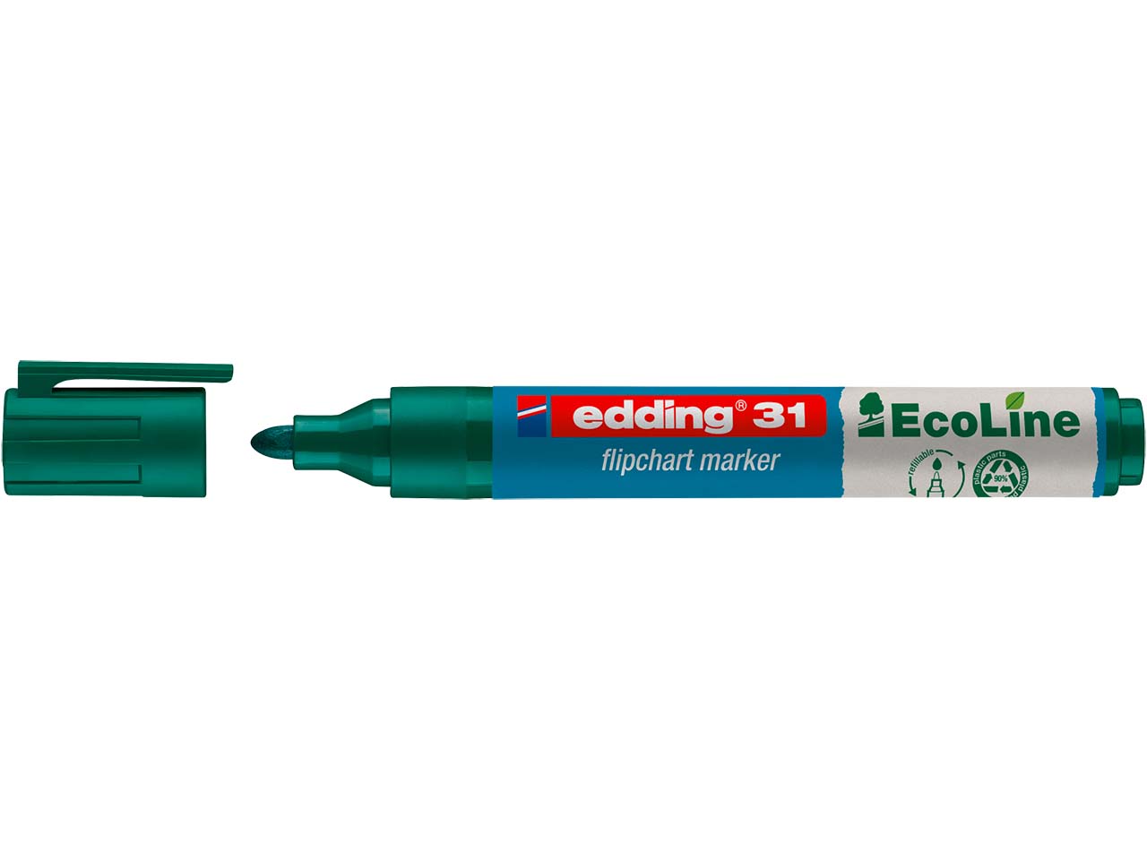 edding Flipchartmarker "31 EcoLine" grün