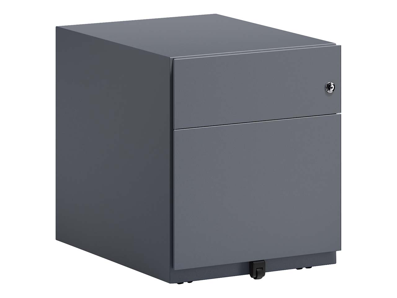 BISLEY Rollcontainer "Note" 1 Schublade, 1 HR T 56,5 cm anthrazitgrau
