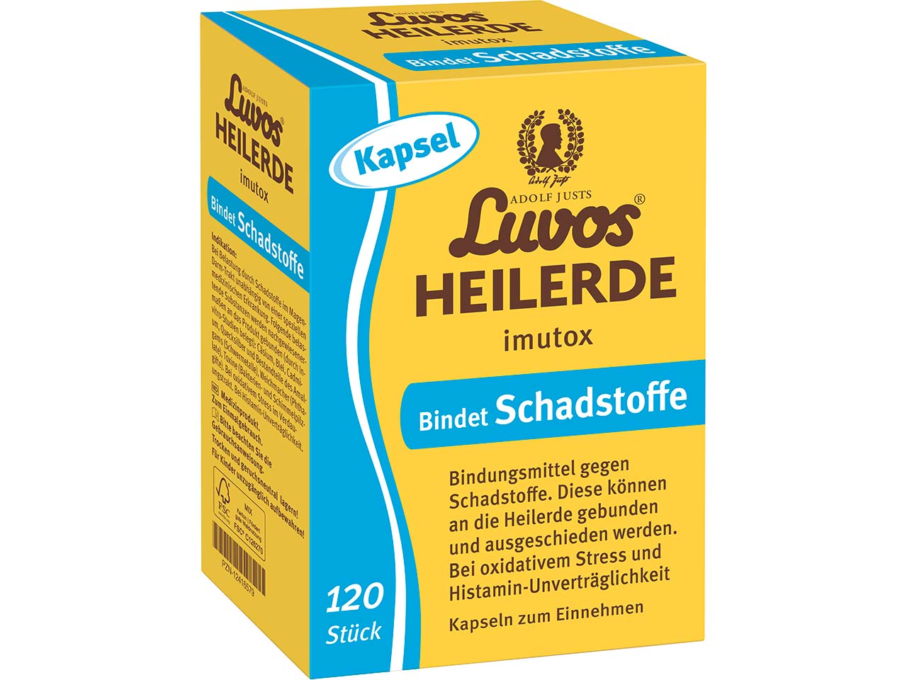 Luvos Heilerde-Kapseln "imutox" bindet Schadstoffe, 120 Stk.