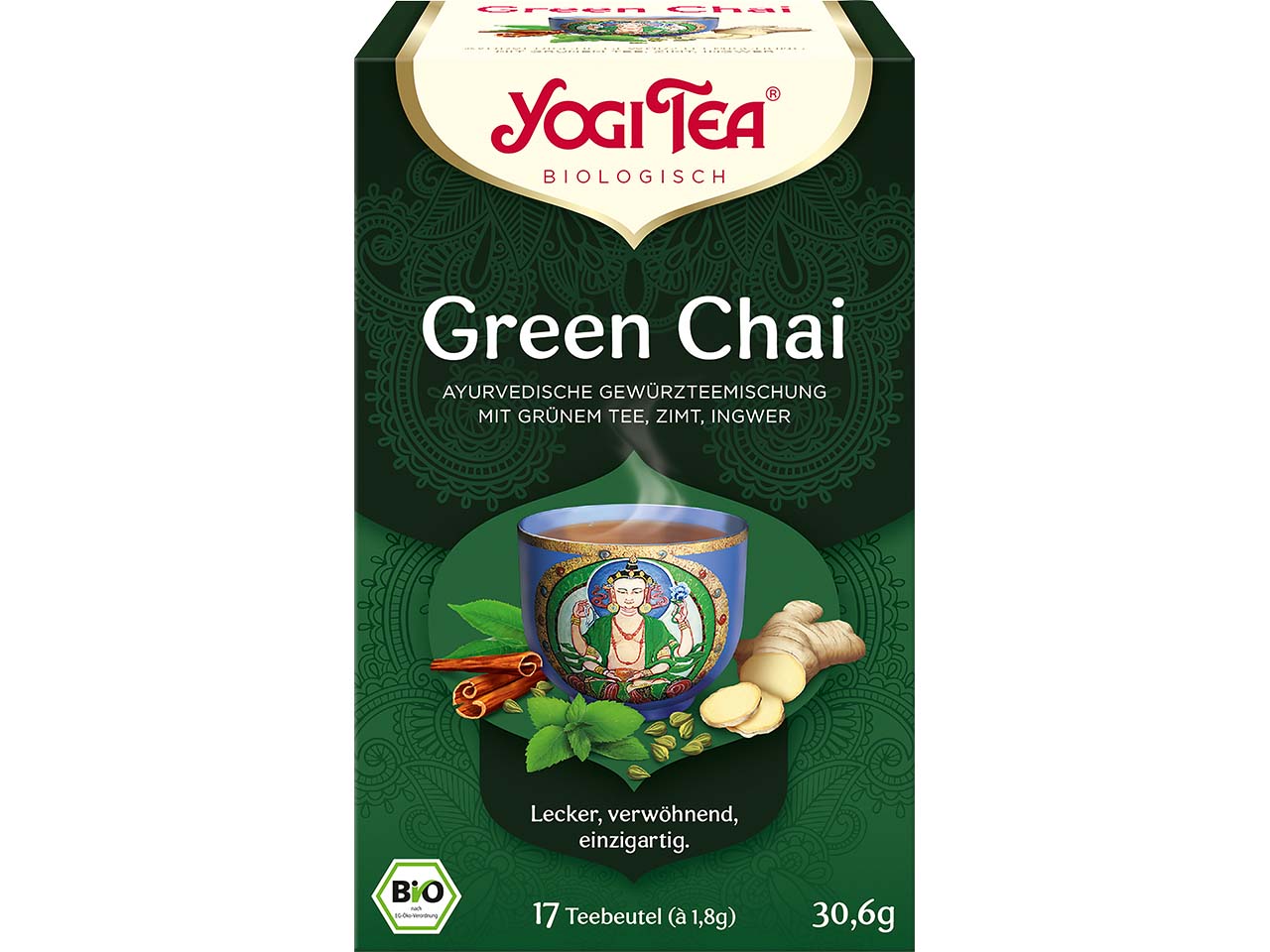 YOGI TEA Bio-Gewürztee "Green Chai", 30,6 g