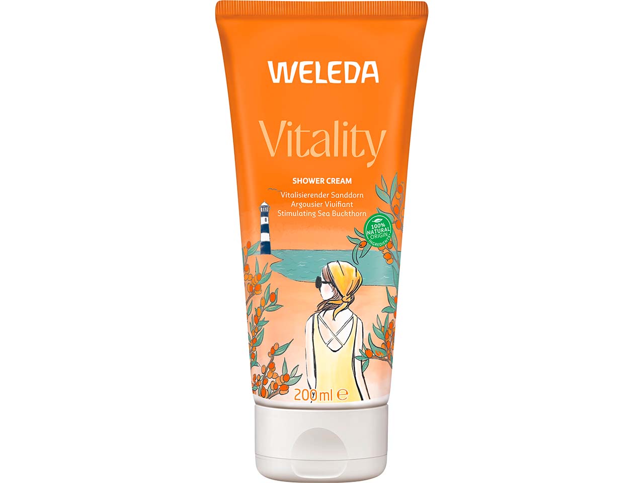 WELEDA Bio-Cremedusche "Vitality", Sanddorn, 200 ml