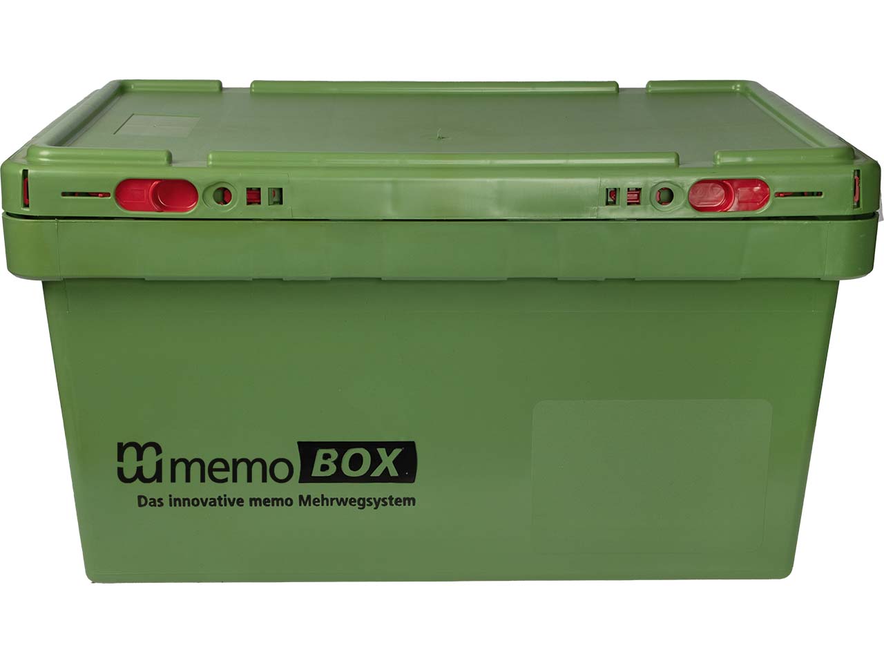 memo Stapel Box aus Recyclingkunststoff grün, Größe L - ohne ETIKETT