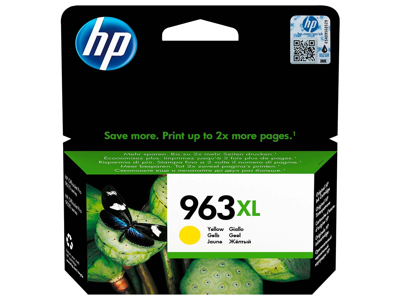 hp Tintenpatrone 3JA29AE, Nr. 963XL gelb