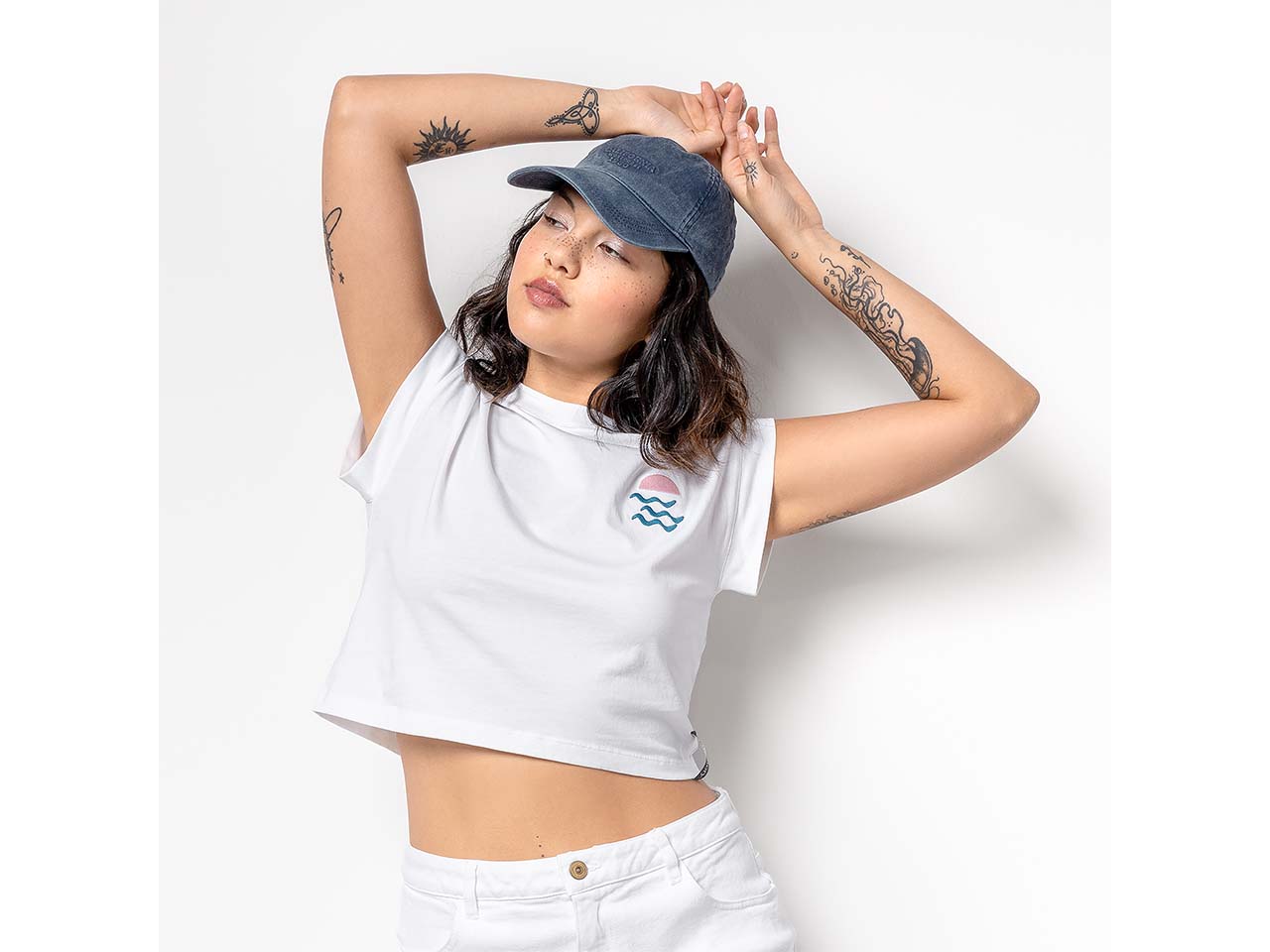 trueStory Bio-Damen-T-Shirt 'DANBI' cropped, ART E, Gr. S