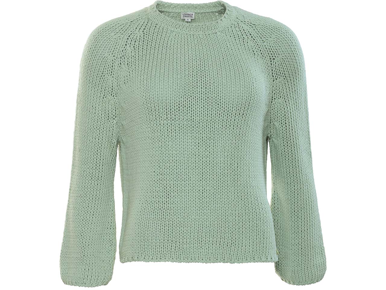 Living Crafts Bio-Damen-Strickpullover "RICARDA" mit Raglanärmeln, ambrosia, Gr. L