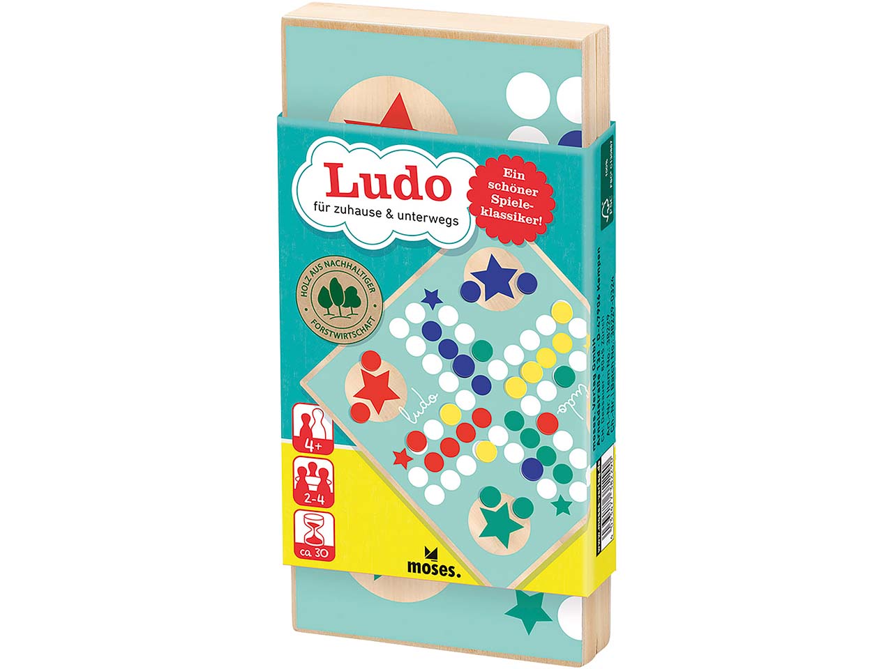 moses. Kinderspiel "Ludo" für zuhause und unterwegs