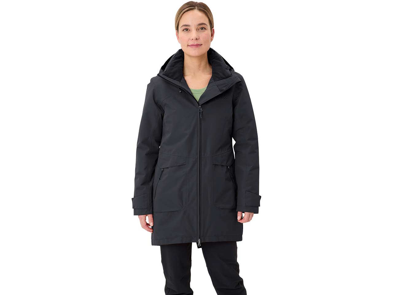 VAUDE Damen-Parka 'Skomer Winter III' mit separatem Kragen, phantom black, Gr. 36