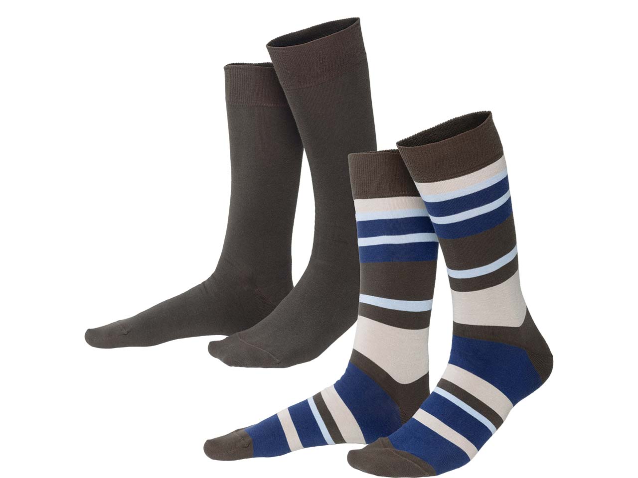 Living Crafts Bio-Herren-Socken "ARNI" 2 Paar, earth/wave, Gr. 39/42