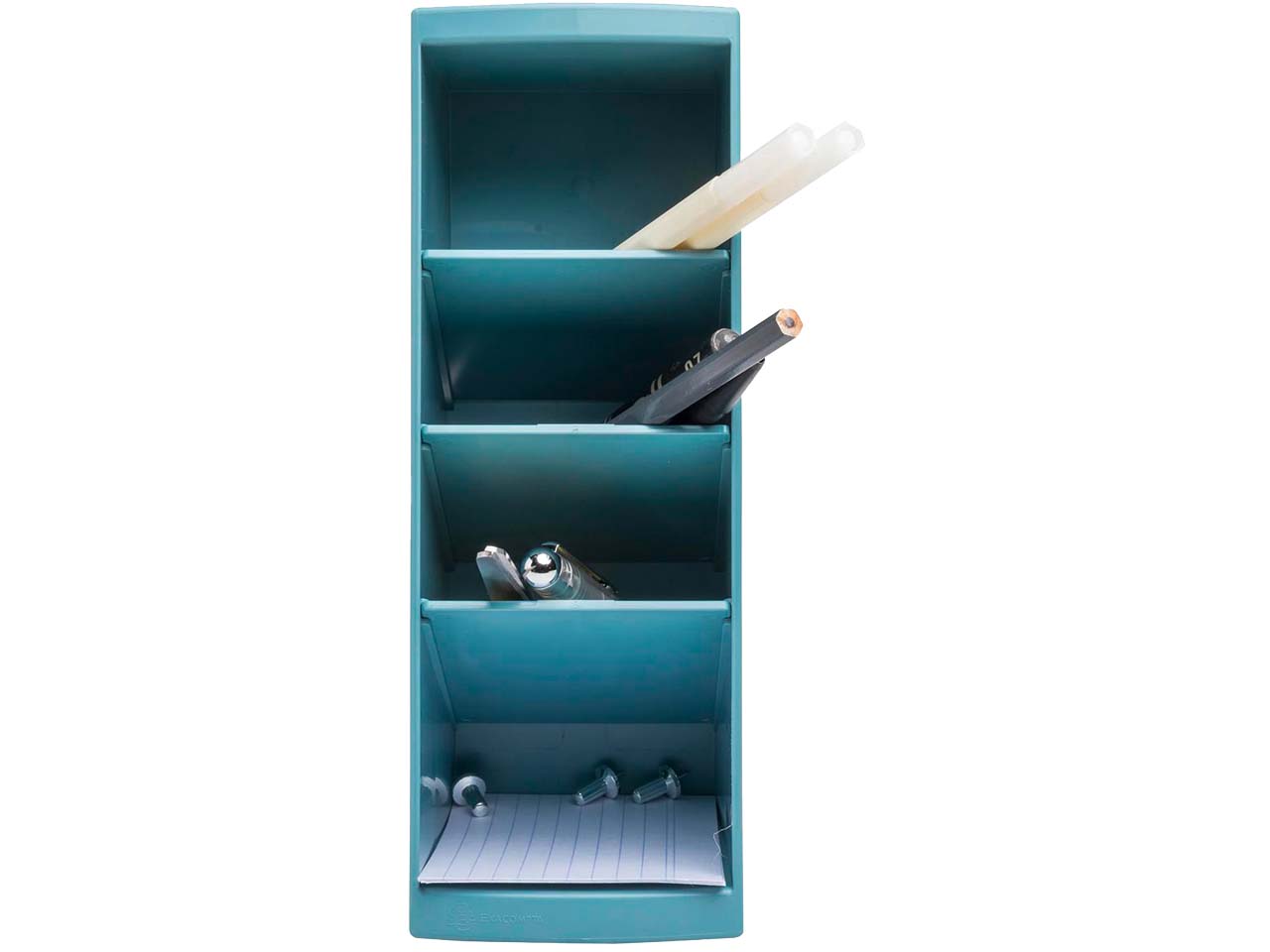 Exacompta Ordnungshelfer "Multitower AutentiK" 4 Fächer, 230 x 80 x 110 mm, blau-grau Exacompta Ordnungshelfer "Multitower AutentiK" 4 Fächer, 230 x 80 x 110 mm, blau-grau