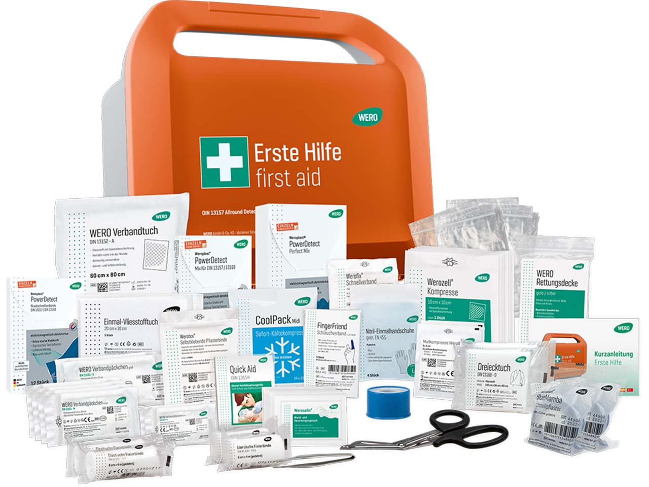 WERO Erste-Hilfe-Koffer "Smart Case" DIN 13157, klein, Allround, detektierbar