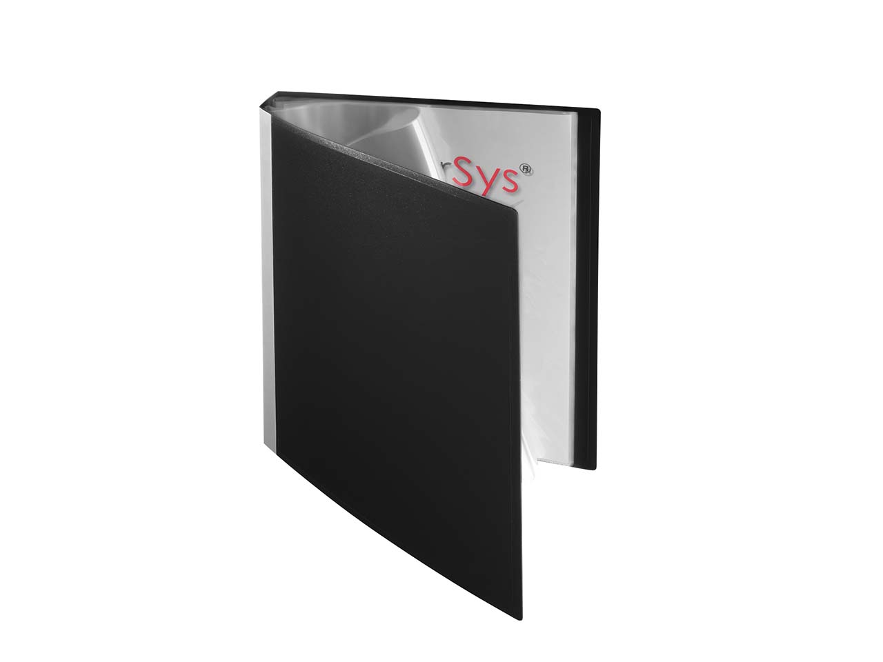 Sichtbuch mit Rücken zum Selbstgestalten mit 40 Hüllen schwarz