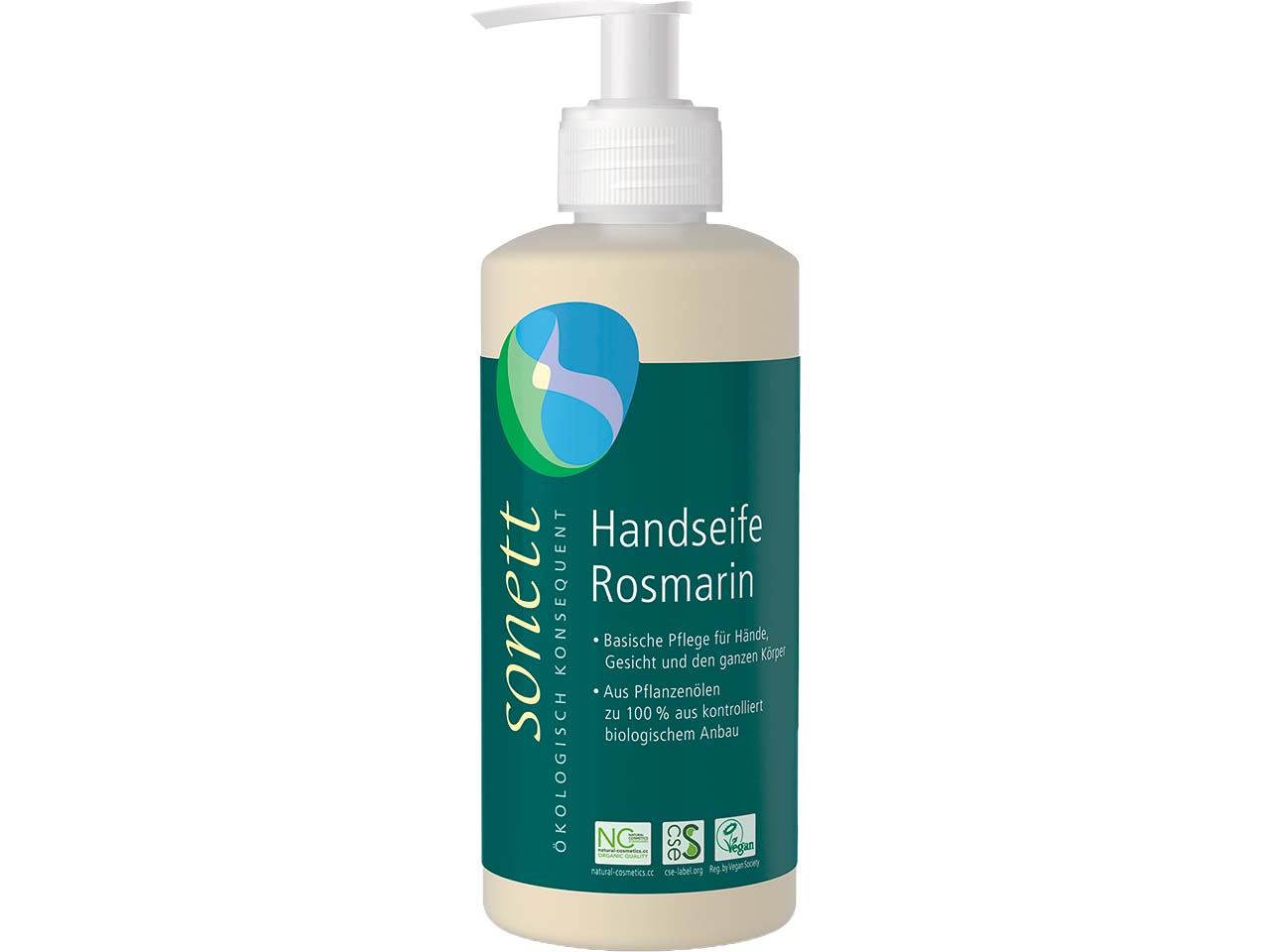 Sonett Flüssigseife 'Rosmarin' in Pumpflasche, 300 ml