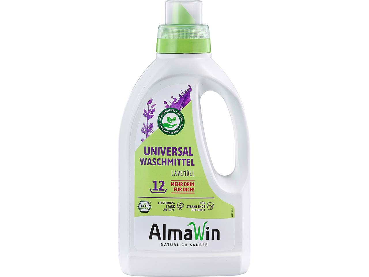 AlmaWin Universalwaschmittel "Lavendel" Flasche, 0,75 l