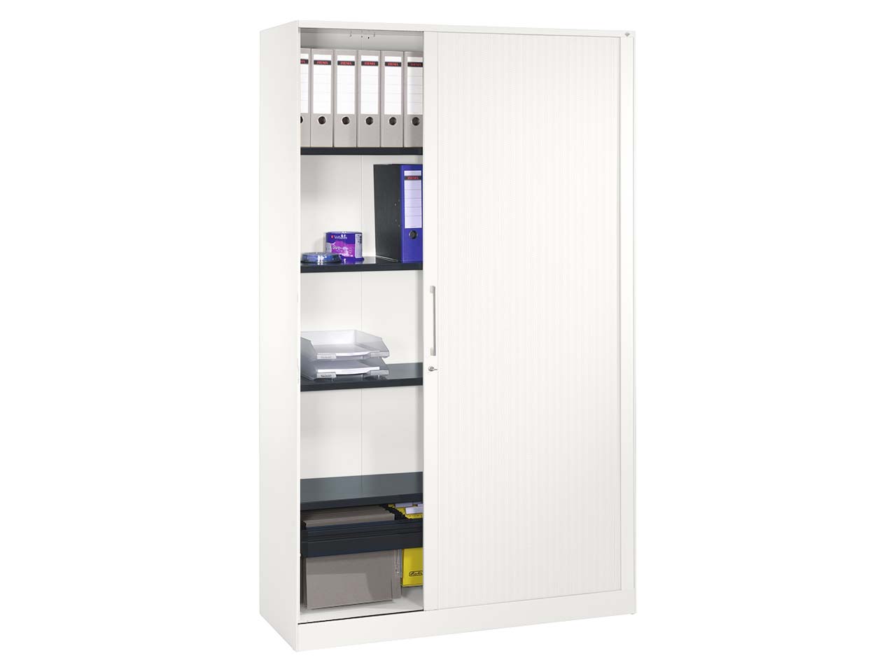 Rollladenschrank "Pureness", Höhe 198 cm  (BxT) 120 x 43,5, weiß