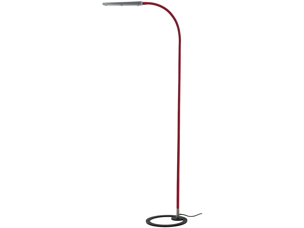Bauer & Böcker LED-Stehleuchte "Comet" bordeaux/silver