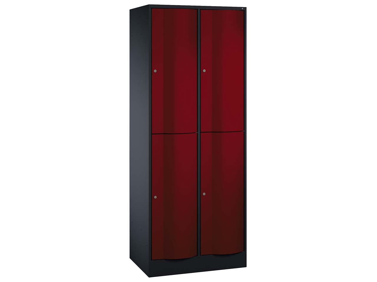 Schließfachschrank 2 Türme an/rt 2er