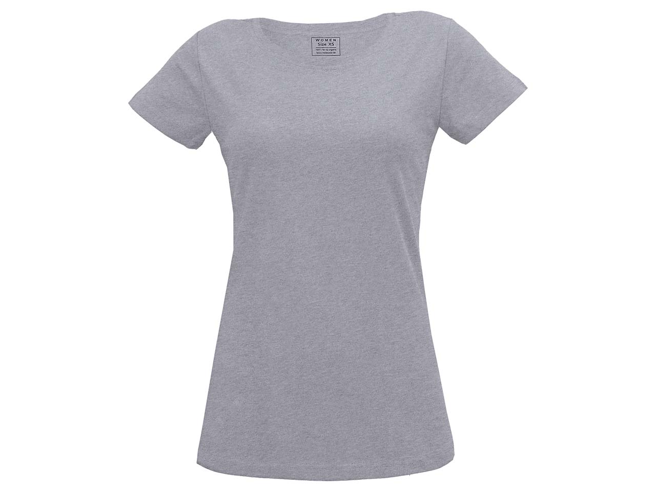MELA Bio-Damen-T-Shirt grau melange, Gr. S