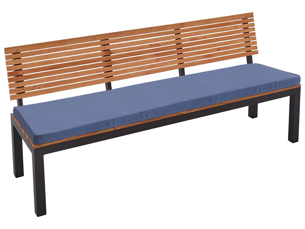 Auflage für Gartenbank 'Sassa' 146 cm, Bezug aus Polyester, blau